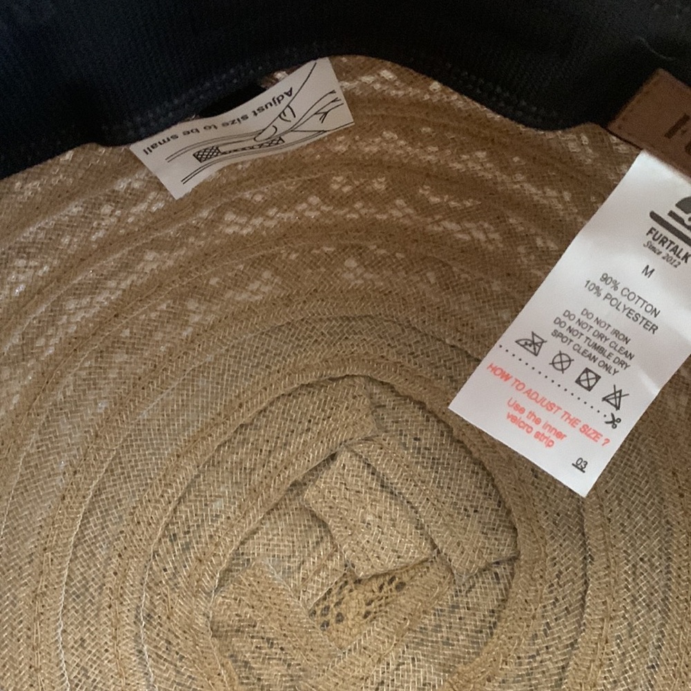 New Furtalk HAT Summer Beach Sun Hats for Women Wide Brim size medium - Picture 5 of 7